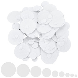 Felt Fabric Mat, Needle Felting Pad, Flat Round, White, 15~80x1mm, 1000pcs/set(DIY-SC0029-65B)