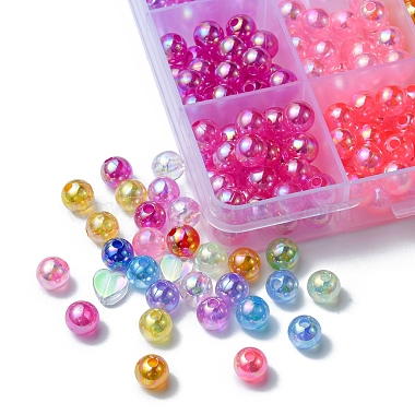526pcs 18 perles acryliques transparentes de style(MACR-YW0002-07)-3