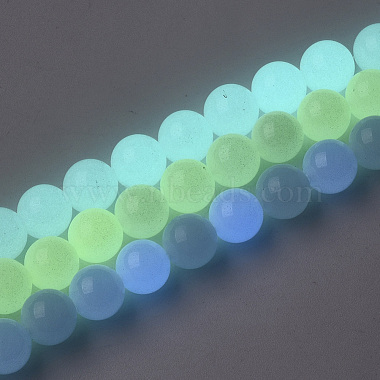 Synthetic Luminous Stone Beads Strands(G-S200-08C)-2