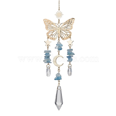 Butterfly Aquamarine Pendant Decorations