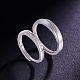 SHEGRACE Adjustable Frosted 925 Sterling Silver Couple Rings(JR245A)-2