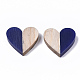 Resin & Wood Two Tone Cabochons(RESI-R425-04)-3