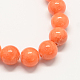 jade jaune brins de pierres précieuses perles teints naturels(X-G-R271-8mm-Y31)-2