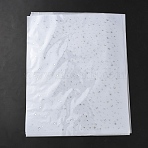 Glass Rhinestone HTV Transfer Vinyl Sheets, Iron On Vinyl for T-Shirt, for Clothes Fabric Decoration, Rectangle, Clear, 321x260x1.5mm(DIY-GF0013-57C-01)