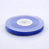 Polyester Velvet Ribbon for Gift Packing and Festival Decoration, Royal Blue, 3/8 inch(10mm), about 50yards/roll(45.72m/roll)(SRIB-M001-10mm-352)