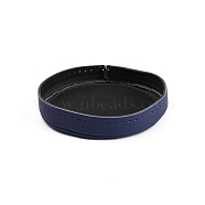 Imitation Leather Bag Bottom, Flat Round, Midnight Blue, 170x30mm, Inner Diameter: 165mm(AJEW-WH0258-226)