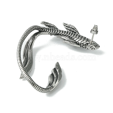316 Surgical Stainless Steel Cuff Earrings(EJEW-E300-17AS-03)-2