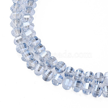 Chapelets de perles en verre transparent électrolytique(EGLA-N002-31-F06)-2