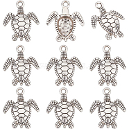 BENECREAT Alloy Pendants, Ocean Theme, Sea Turtle, Antique Bronze, 28.5x24.5x4.5mm, Hole: 2.5mm, 20pcs/box(FIND-BC0002-73)