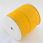 1/8 inch Single Face Velvet Ribbon, Gold, 1/8 inch(3.2mm), about 200yards/roll(182.88m/roll)(OCOR-R019-3.2mm-019)
