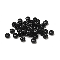 Opaque Acrylic Column Beads, Black, 7x4mm, Hole: 1.8mm(SACR-B007-01H)