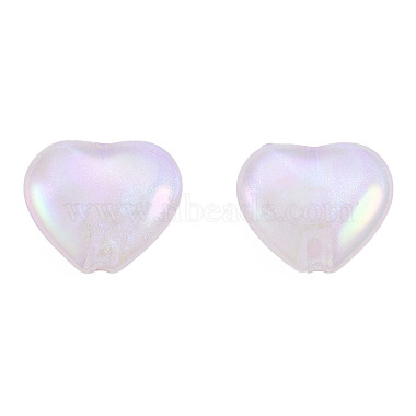Rainbow Iridescent Plating Acrylic Beads(OACR-N010-075)-3
