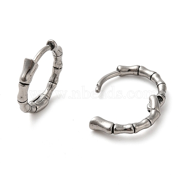 boucles d'oreilles créoles en acier inoxydable chirurgical anti-ternissement 316(EJEW-Q795-09AS)-2