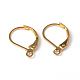 Brass Leverback Earring Findings(KK-R014-G-NR)-1