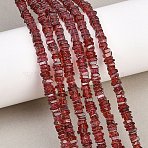 Natural Red Garnet Beads Strands, Rectangle Heishi Beads, 4~4.5x4~4.5x1.5~2mm, Hole: 0.1mm, about 244~256pcs/strand, 16.14''~16.93''(41~43cm)(G-Z152-F03-03)
