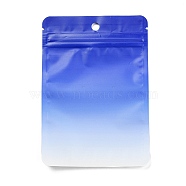 Gradient Color Plastic Zip Lock Bags, Resealable Packaging Bags, Rectangle, Royal Blue, 15x10.5x0.02cm, Unilateral Thickness: 3.1 Mil(0.08mm)(OPP-Q007-02D)