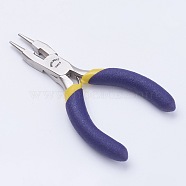 45# Carbon Steel Round Nose Pliers, Wire Cutter, Hand Tools, Ferronickel, Stainless Steel Color, 8.2x4.4x0.8cm(PT-L002-03)