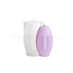 3D DIY Silicone Candle Molds, Scented Candles Molds, Oval, 51x55x91mm, Inner Diameter: 34mm(DIY-K073-28A)