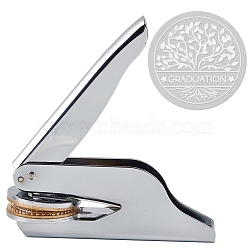 Seal Embosser, Hand-Held Embossing Stamp, for Books, Envelopes, Napkins, Tree Pattern, 42mm(TOOL-WH0124-014)