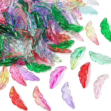 140St&uuml;ck 7 Farben transparente Acrylanh&auml;nger(OACR-YW0003-50)-2