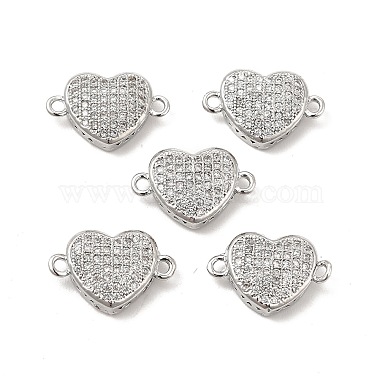 Brass Micro Pave Clear Cubic Zirconia Connector Charms(KK-E068-VB339)-3