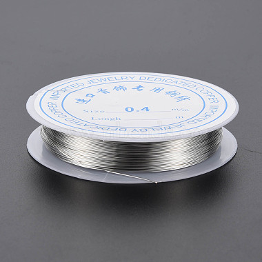 Round Copper Jewelry Wire(CWIR-S002-0.4mm-01)-2