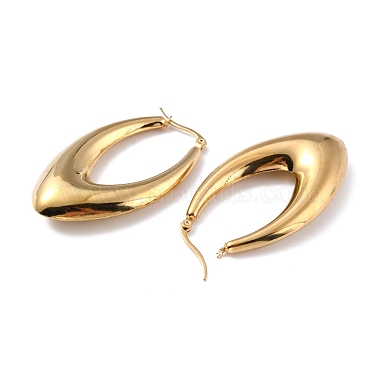 304 Stainless Steel Hoop Earrings(EJEW-A059-02G)-2