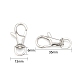 Polished 316 Stainless Steel Large Lobster Claw Swivel Clasps(X-STAS-R072-27)-2