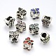 Large Hole Butterfly Alloy Rhinestone Beads(MPDL-L011-M)-1