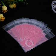 Rectangle Plastic Cellophane Bags, for Lipstick Packaging, Hot Pink, 13x5cm, Unilateral Thickness: 0.035mm, Inner Measure: 10x5cm, about 96~100pcs/bag(OPC-F004-01B)