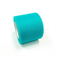 Deco Mesh Ribbons, Tulle Fabric, Tulle Roll Spool Fabric For Skirt Making, Light Sea Green, 2 inch(5cm), about 25yards/roll(22.86m/roll)(OCOR-P010-C-C55)