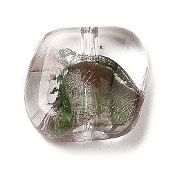 Transparent Glass Beads, Imitation Gemstones, Irregular Nugget, Colorful, 10.5x11.5x8mm, Hole: 1.5mm(GLAA-B012-25)