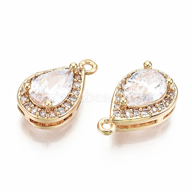 Brass Micro Pave Clear Cubic Zirconia Charms(KK-S360-048-NF)-2