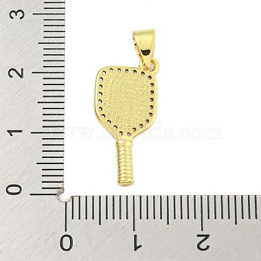 Anhänger aus Messing mit Gestellbeschichtung aus klarem Cubic Zirkonia(KK-U021-08G)-3