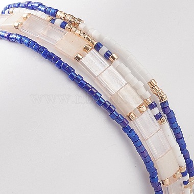 4Pcs 4 Style Glass Seed Beaded Stretch Bracelets Set(BJEW-JB08890)-6