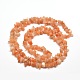 Natural Red Aventurine Chip Bead Strands(G-M205-10A)-2