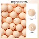 100Pcs Silicone Beads Round Rubber Bead 15MM Loose Spacer Beads for DIY Supplies Jewelry Keychain Making(JX449A)-1