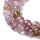 Natural Purple Rutilated Quartz Beads Strands(G-M427-A01-02)-4