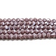 Opaque Solid Color Electroplate Glass Beads Strands(GLAA-F029-P4mm-C13)-1