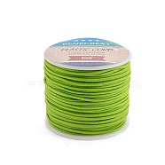 BENECREAT Elastic Cord, Polyester Outside and Latex Core, Lime Green, 2mm, about 54.68 yards(50m)/roll, 1roll/box(EW-BC0002-47)