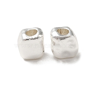 Cuboid Alloy Beads, Long-Lasting Plated, Rack Plating, Silver, 5x4.5x3.5mm, Hole: 2mm(FIND-G066-02S)