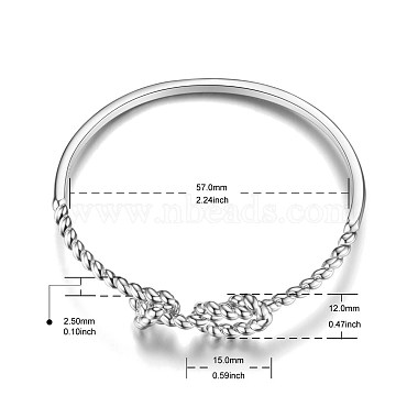 Shegrace замечательные браслеты-манжеты из стерлингового серебра 925 с родиевым покрытием(JB377A)-2