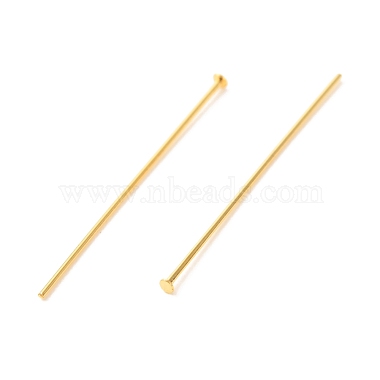 Brass Flat Head Pins(KK-F824-114A-G)-2
