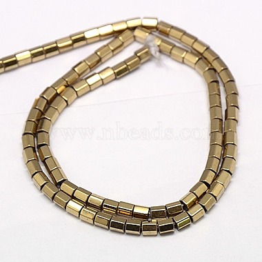 Electroplate Non-magnetic Synthetic Hematite Beads Strands(G-J166-2x2mm-03)-2