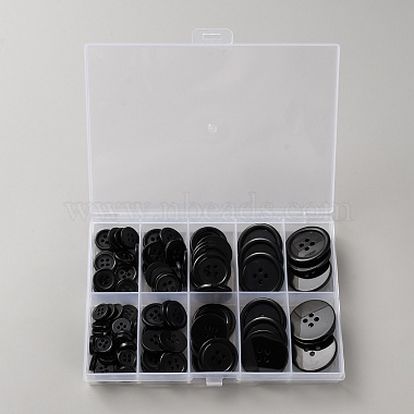 100個 2穴樹脂ボタン(BUTT-WH20005-08C)-1