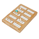 10-Slot Rectangle Bamboo Ring Display Tray Stands(RDIS-WH0002-28A)-1