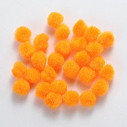 DIY Doll Craft Pom Pom Yarn Pom Pom Balls, Orange, 30mm, about 500pcs/bag(AJEW-S006-30mm-05)