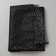 Polyester Silver Point Fabric, Clothes Bag Accessories, Black, 1000x1500x0.3mm(AJEW-WH20006-90B)