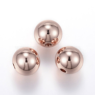 Ion Plating(IP) 202 Stainless Steel Rondelle Spacer Beads, Rose Gold, 6x5mm, Hole: 1.8mm(X-STAS-F094-06B-RG)