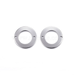 304 Stainless Steel Links connectors, Circle, Stainless Steel Color, 13x1mm, Hole: 1mm(X-STAS-H357-03P)